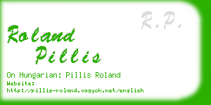 roland pillis business card